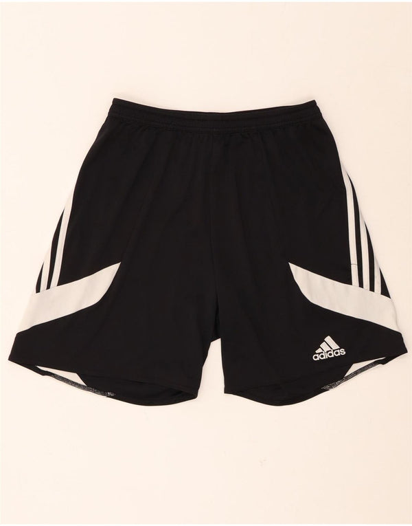 Adidas Mens Climalite Sport Shorts Medio Negro Colorblock Poliéster