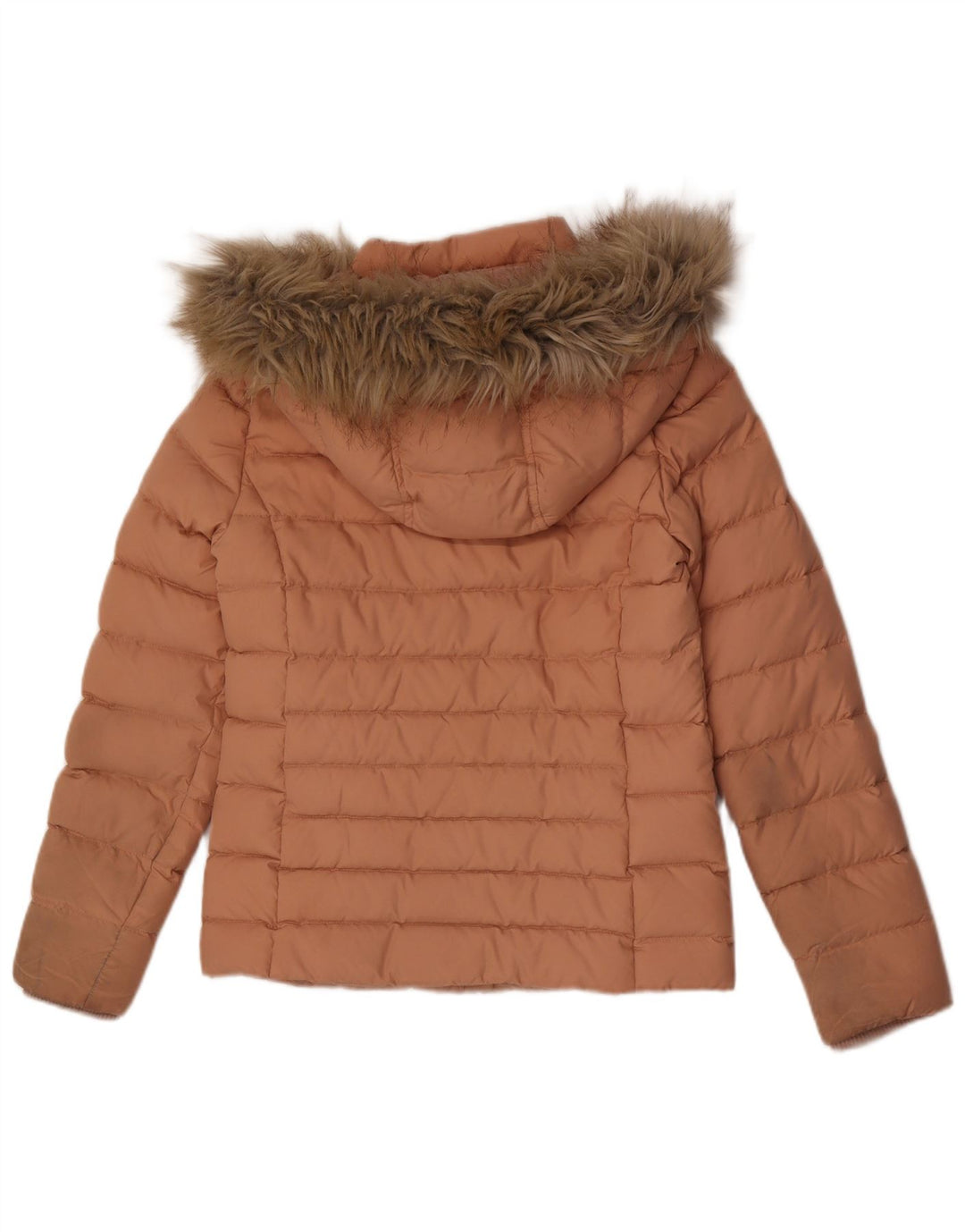Tommy Hilfiger Chaqueta acolchada con capucha para mujer UK 10 Small Pink Poliéster