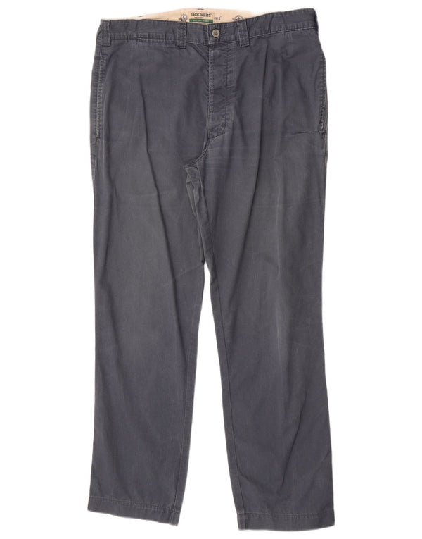 Dockers Pantalones Rectos De Pana Caquis Para Hombre W36 L29 Azul Marino
