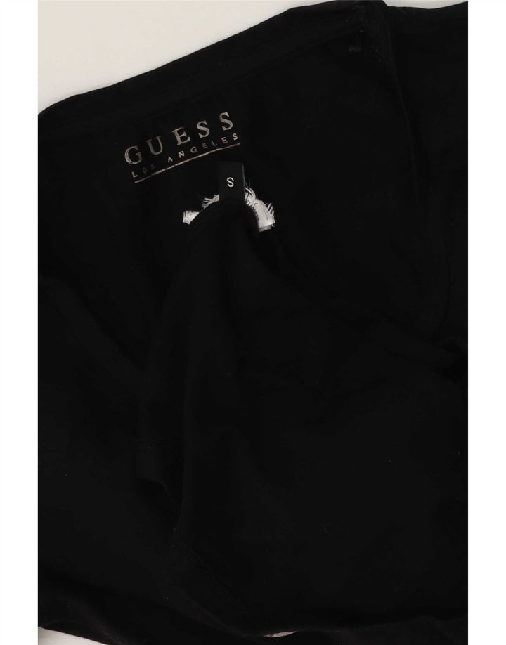 Guess Camiseta gráfica para mujer Top UK 10 Small Black