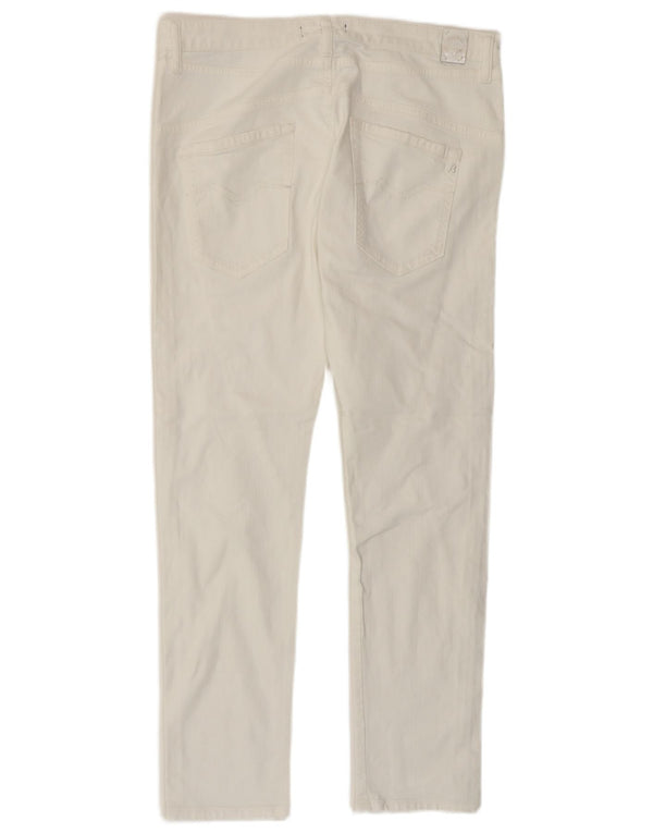 Replay Mujer Ailyssa Crop Skinny Jeans W27 L26 Algodón Blanco