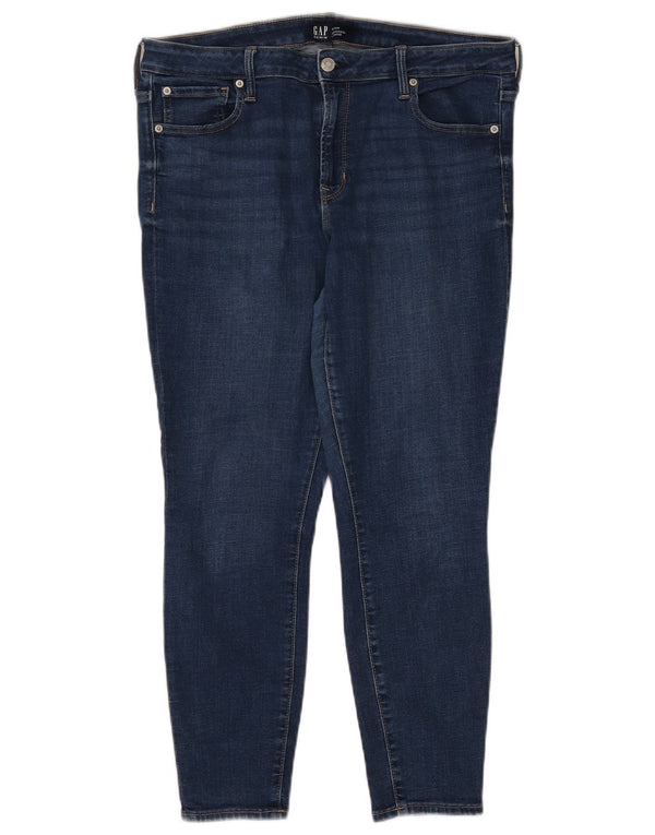 Vaqueros ajustados para mujer Gap UK 16 Large W33 L27 Algodón azul