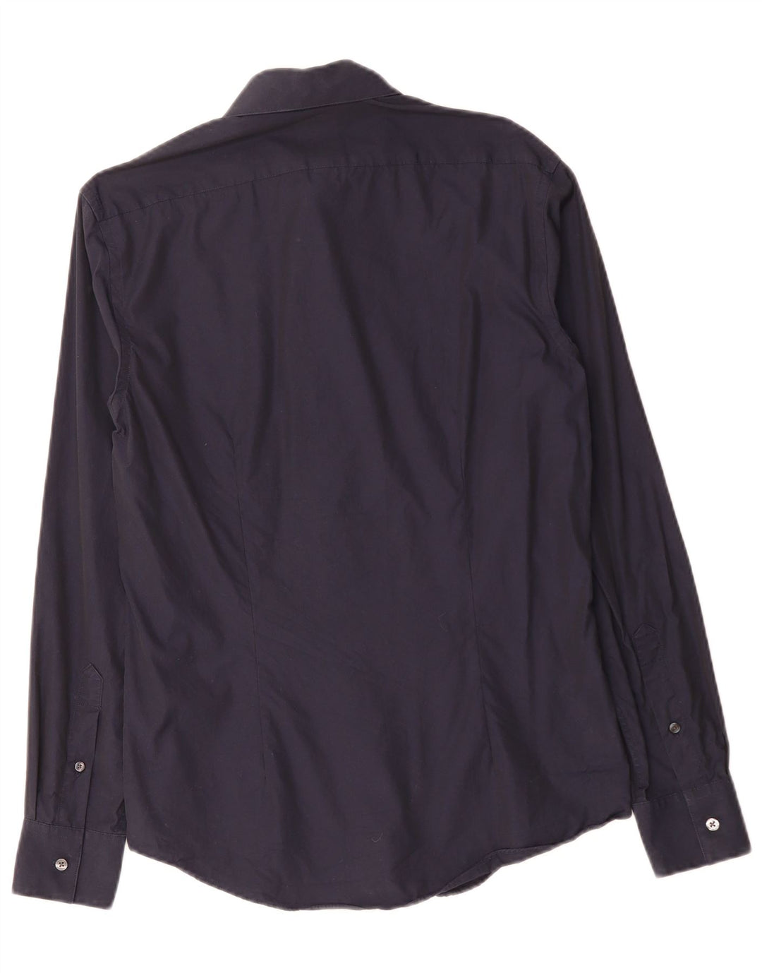 CALVIN KLEIN Mens Slim Fit Shirt Small Navy Blue Cotton