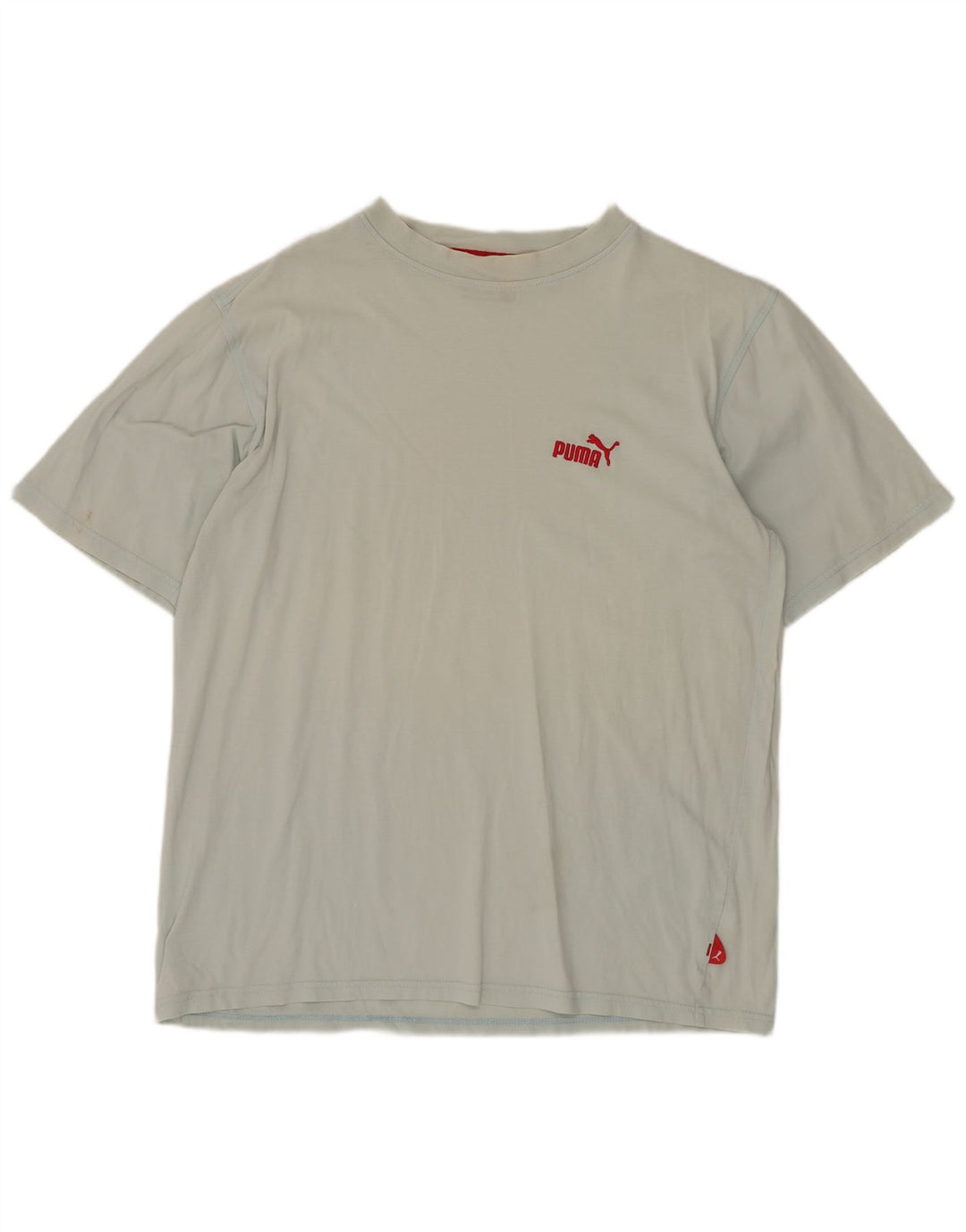 Puma Camiseta Regular De Manga Corta Para Hombre Top Azul Medio Algodón