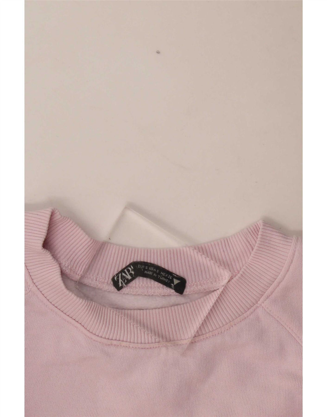 Zara Mujer Crop Oversize Sudadera Jumper UK 10 Small Rosa