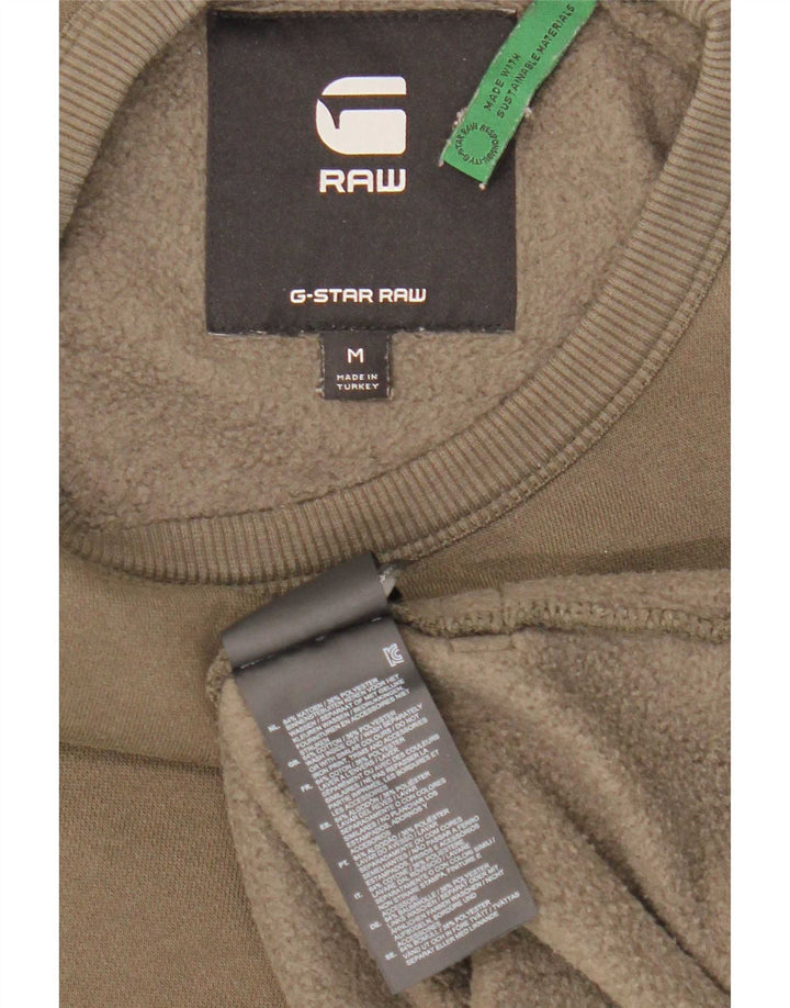 G-Star Hombre Sudadera Gráfica Jumper Medium Khaki Algodón