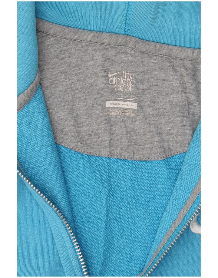 Nike - Sudadera con capucha y cremallera para hombre, color azul pequeño