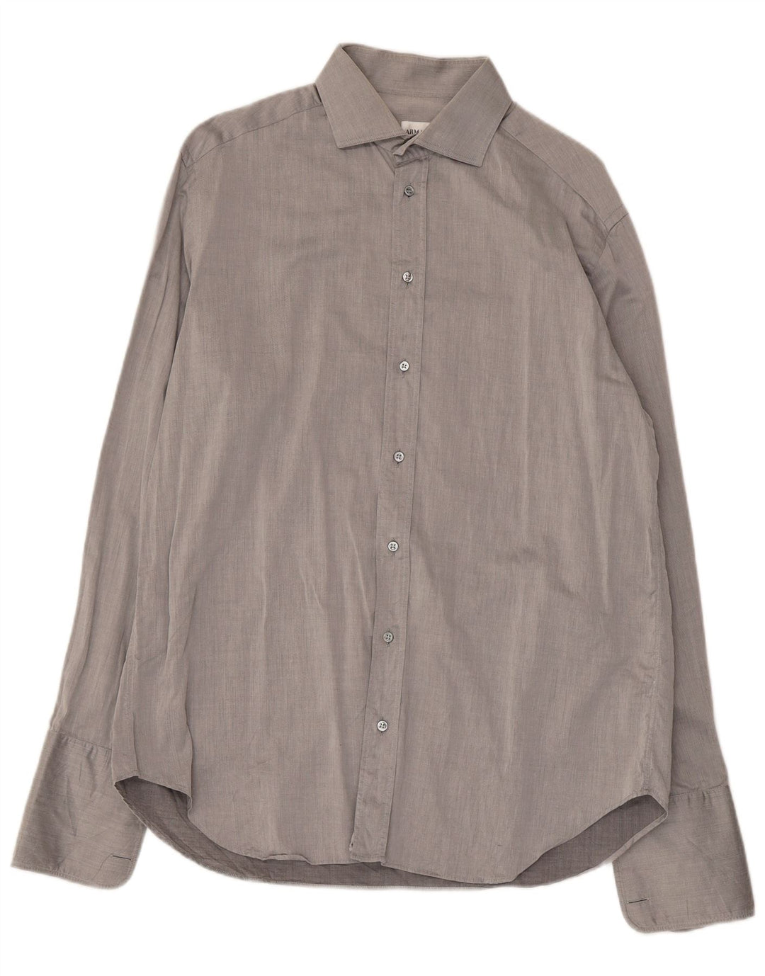 ARMANI Camisa formal para hombre Talla 41 16 Algodón gris grande
