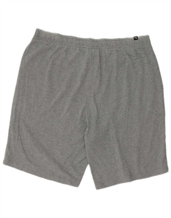 PUMA Pantalones cortos deportivos gráficos para hombre 2XL Algodón gris