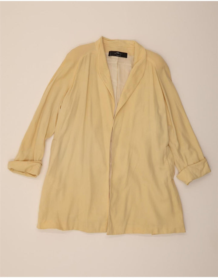 MAURICE DAQUIN Womens Open Blazer Jacket UK 20 2XL Yellow Wool Vintage Maurice Daquin and Second-Hand Maurice Daquin from Messina Hembry 