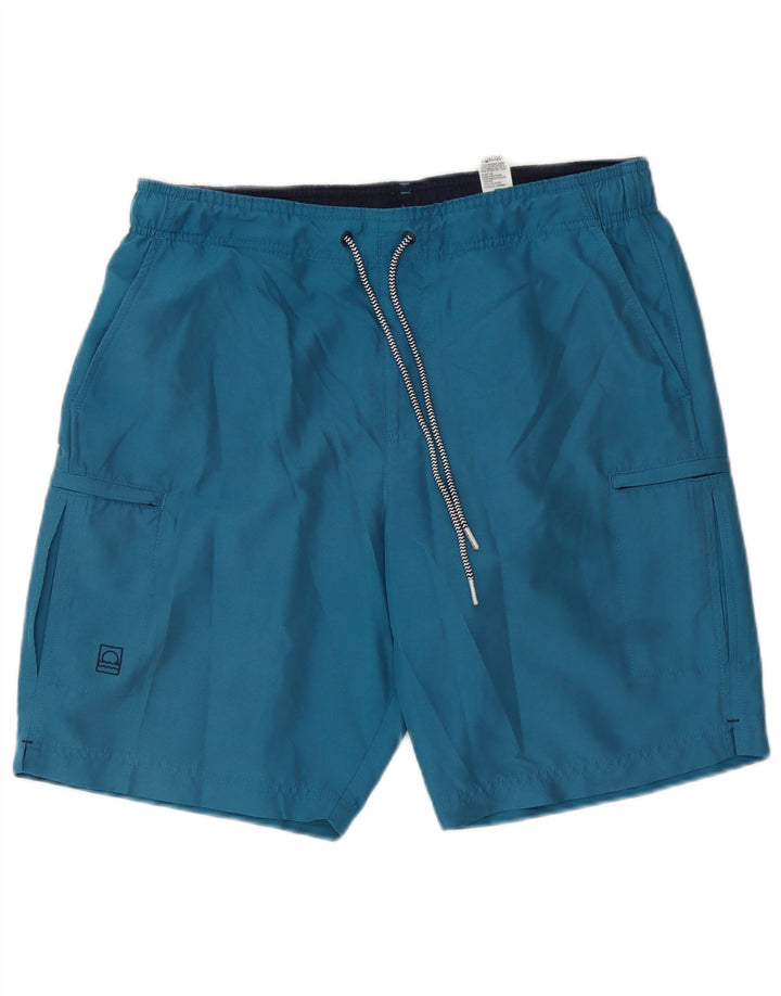 Marks & Spencer Mens Peacock Cargo Bañador Shorts Azul Medio Poliéster