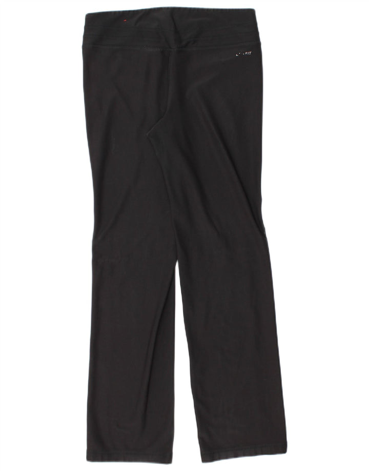 Nike Mujer Dri Fit Chándal Pantalones UK 10 Pequeño Poliéster Negro