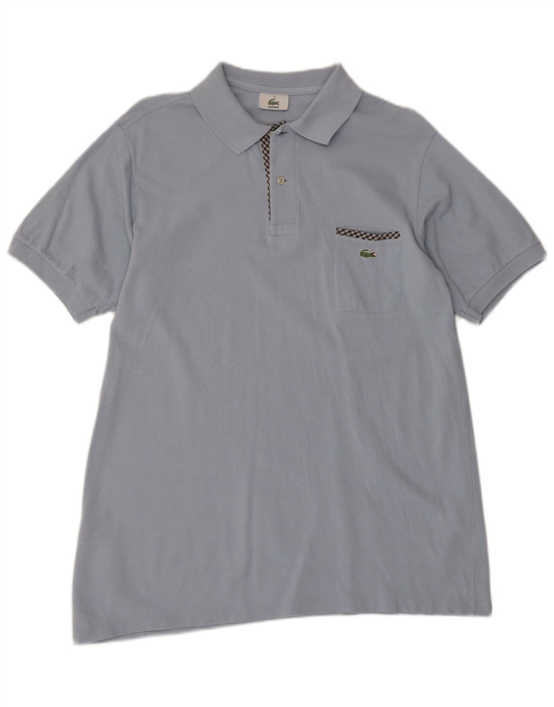 Polo Lacoste para hombre talla 4 algodón azul medio