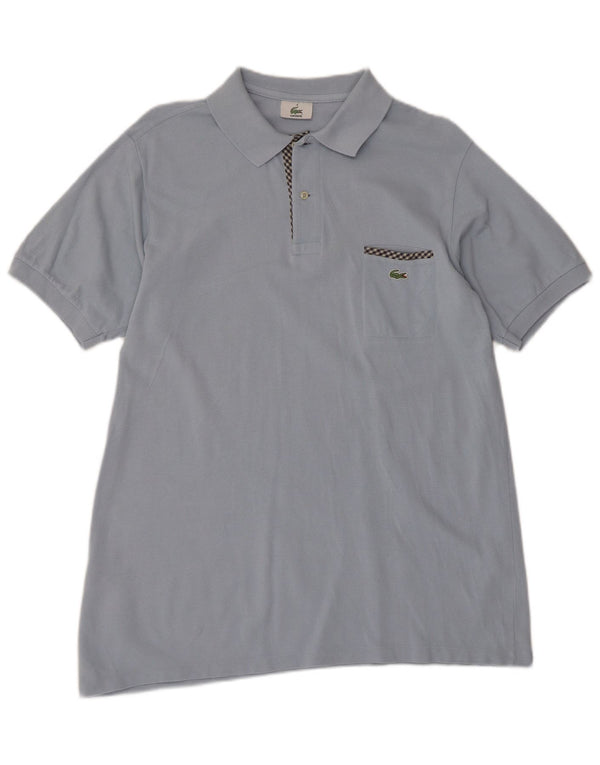 Polo Lacoste para hombre talla 4 algodón azul medio