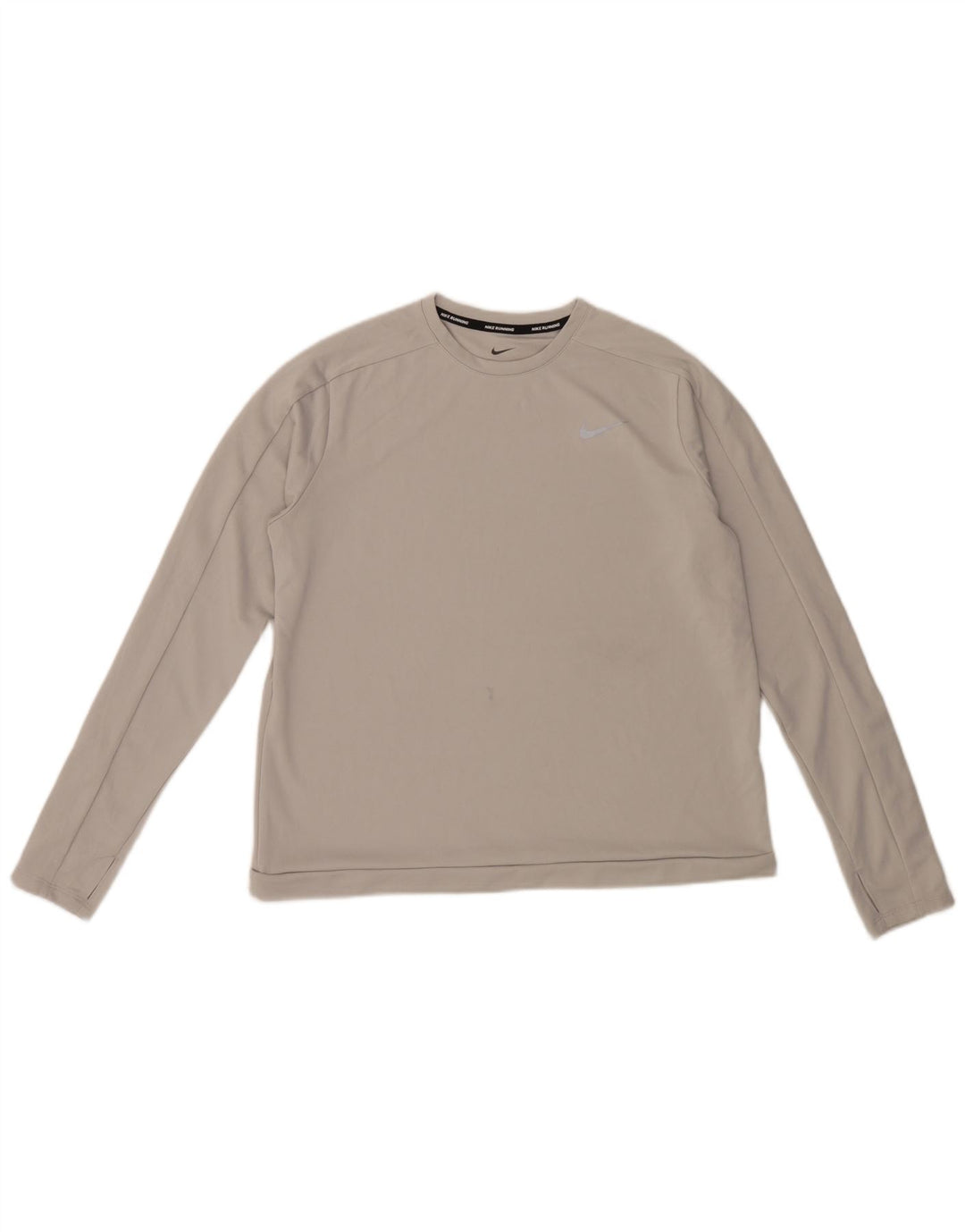Nike - Camiseta de manga larga para mujer, talla 40, talla grande, color gris