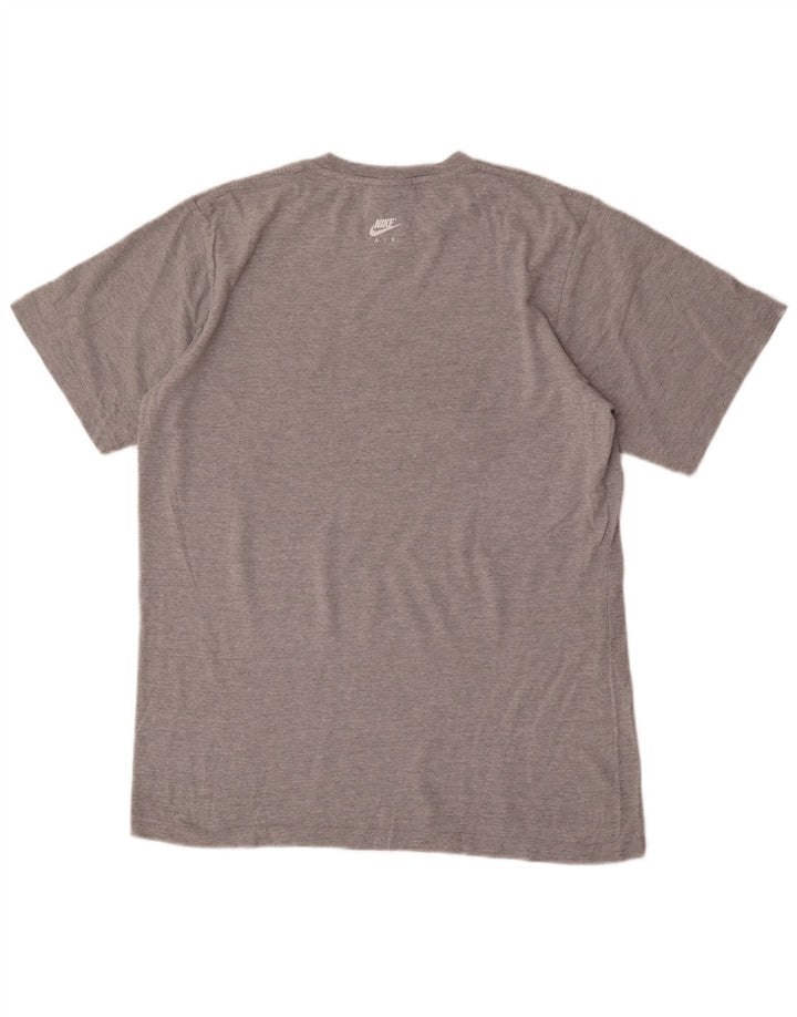 Nike Camiseta gráfica para hombre Top UK 39/41 Algodón gris medio