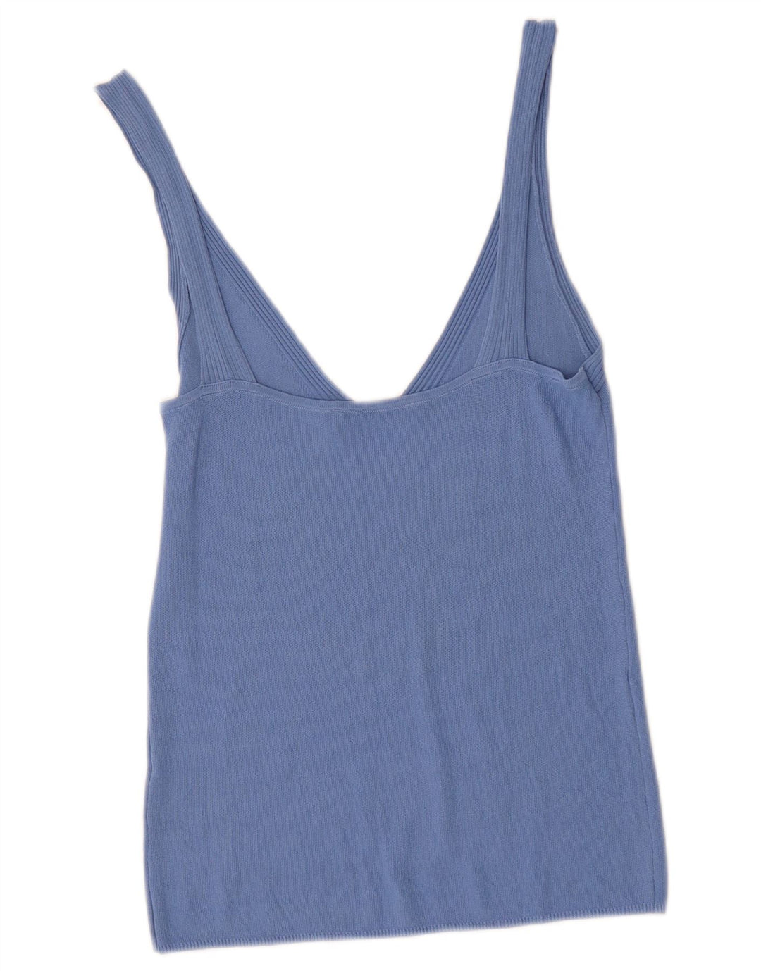 Zara Mujer Cami Top UK 40 Azul Medio