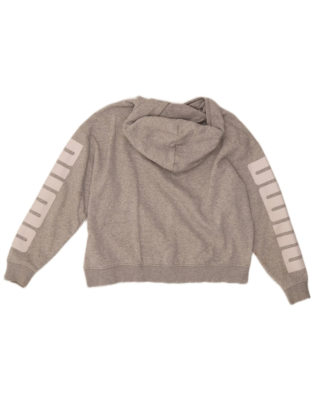 PUMA Jersey con capucha extragrande gráfico para mujer Reino Unido 46 Algodón gris grande