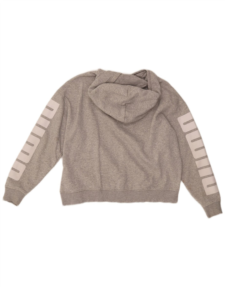 PUMA Jersey con capucha extragrande gráfico para mujer Reino Unido 46 Algodón gris grande