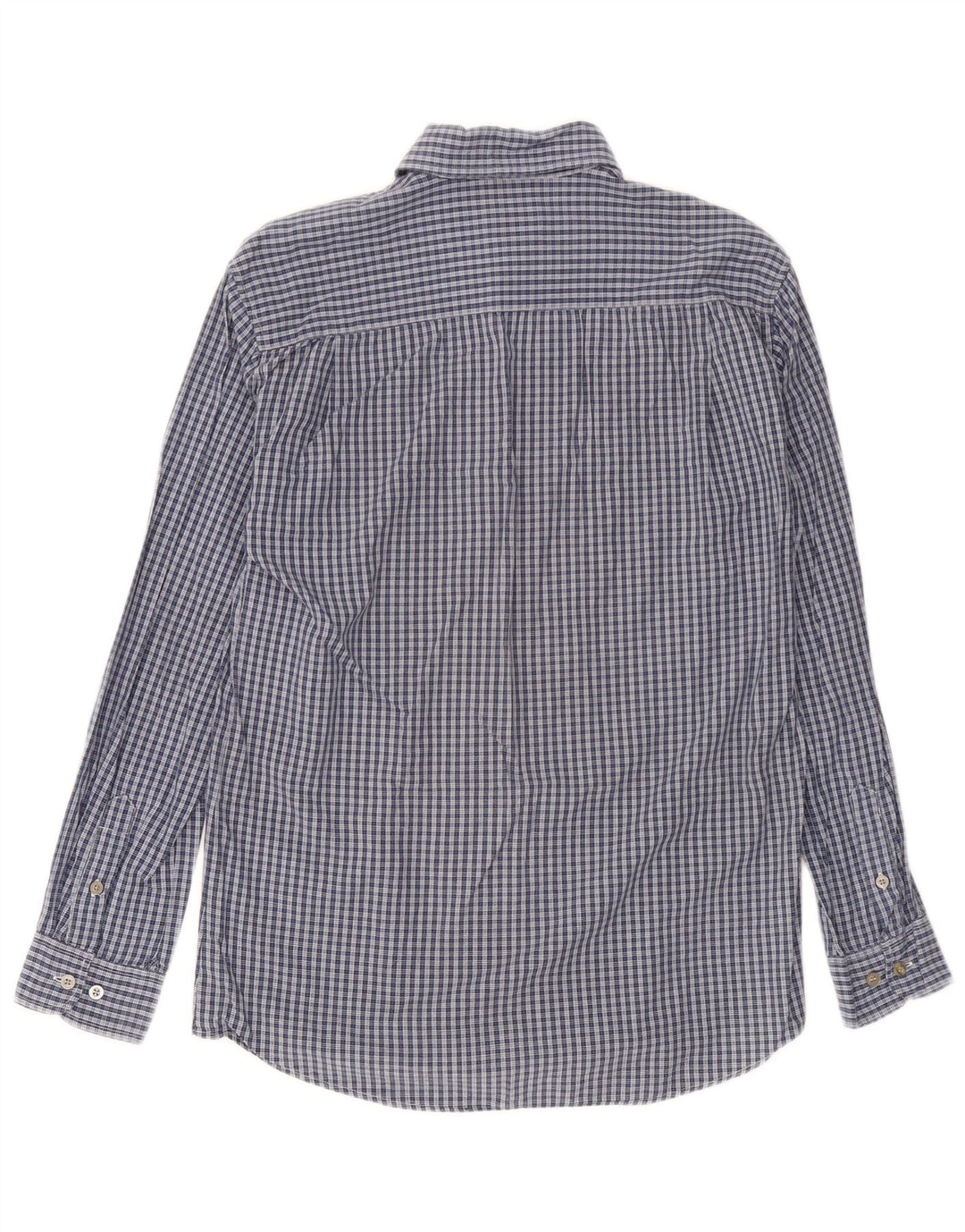Camisa Calvin Klein Hombre Algodón A Cuadros Azul Medio