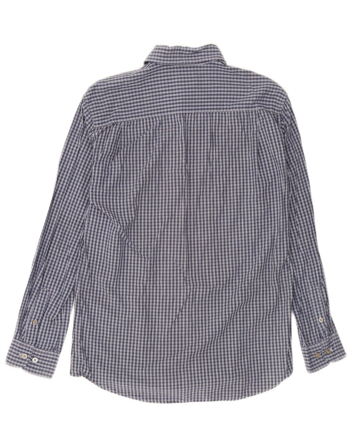 Camisa Calvin Klein Hombre Algodón A Cuadros Azul Medio