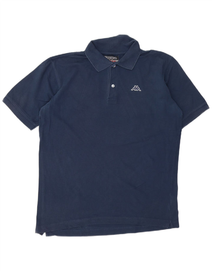 Kappa Polo Hombre Grande Azul Marino Algodón