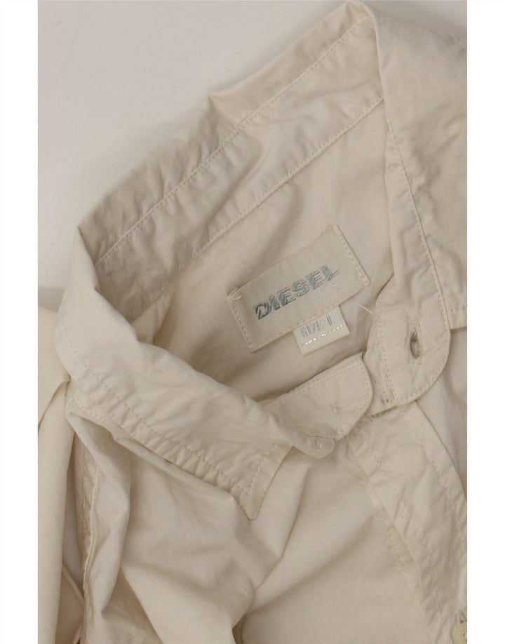 Diesel Camisa para niños 11-12 años Grande Blanco Roto