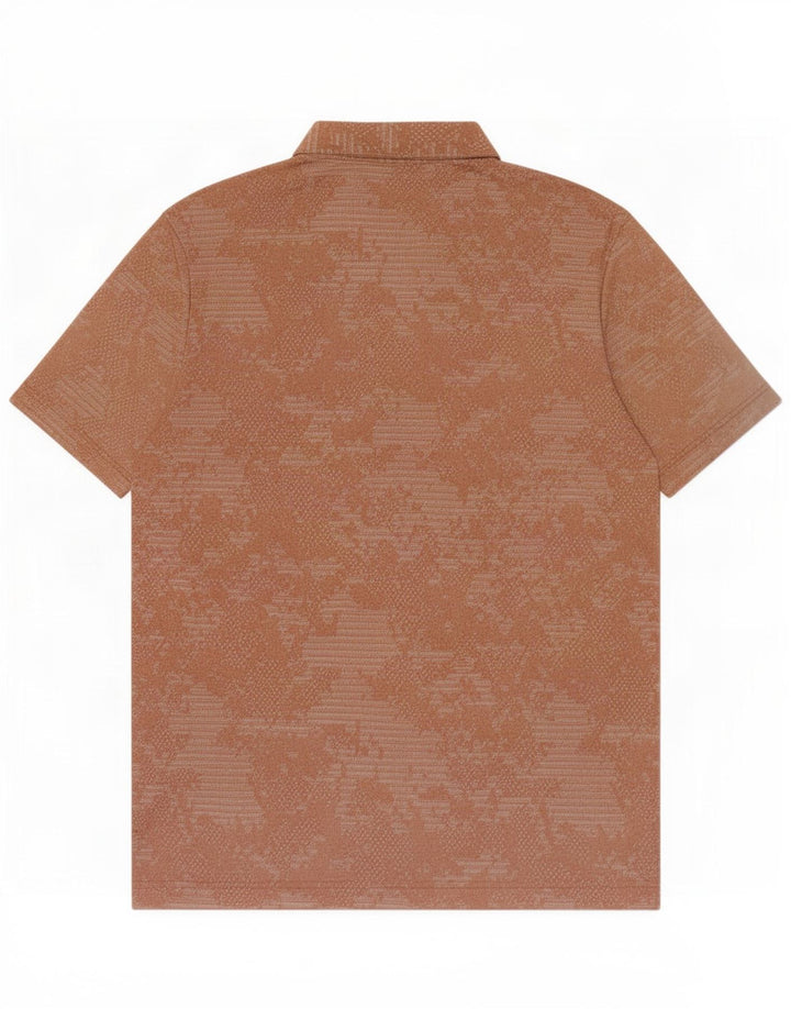 Polo Adidas Hombre Grande Marrón Geométrico Poliéster