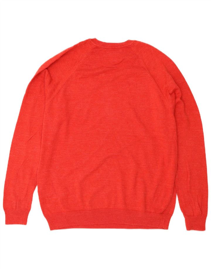 Superdry Jersey Con Cuello En V Para Hombre XL Algodón Rojo