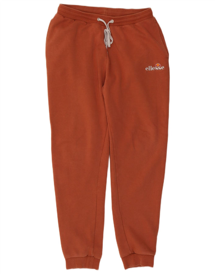 Ellesse Hombre Pantalones De Chándal Joggers Large Naranja Algodón