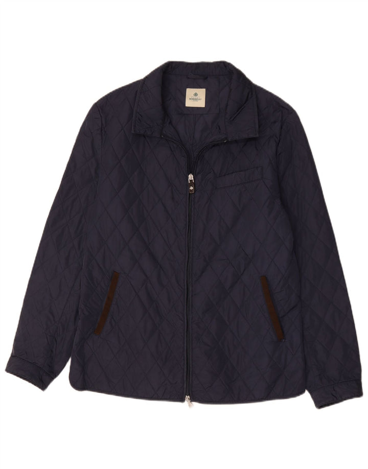 Luigi Borrelli Chaqueta acolchada Napoli para hombre UK 38 Medium Azul marino