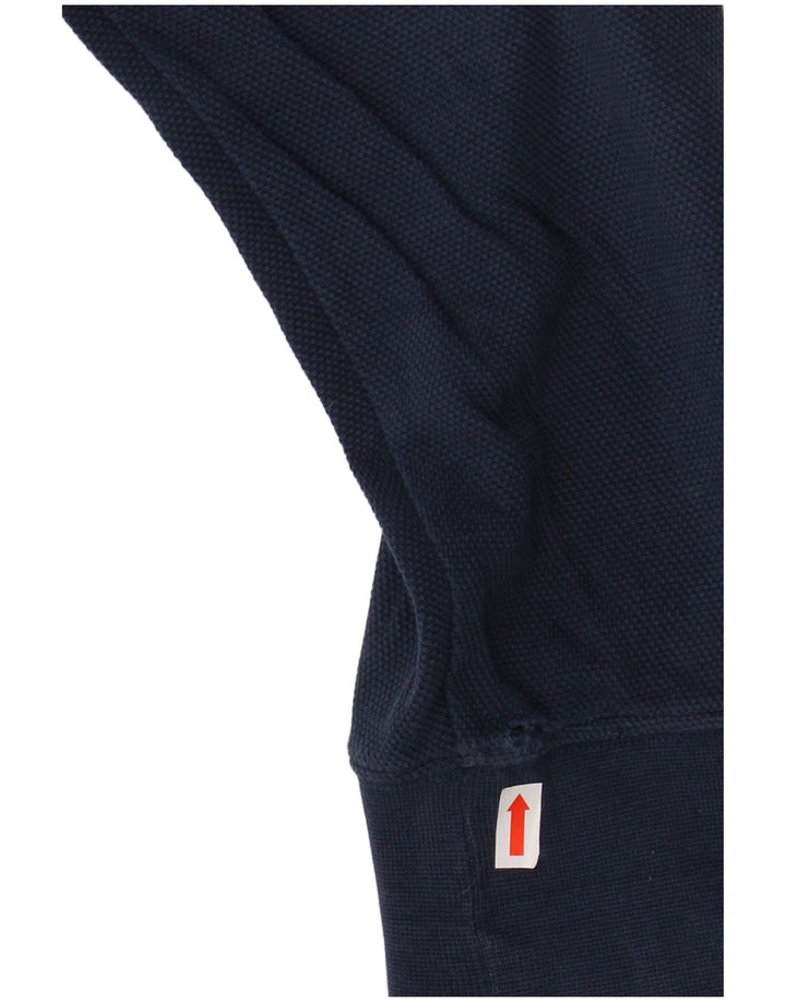 TOMMY HILFIGER Hombre Vintage Fit Sudadera Jumper Grande Azul Marino Algodón