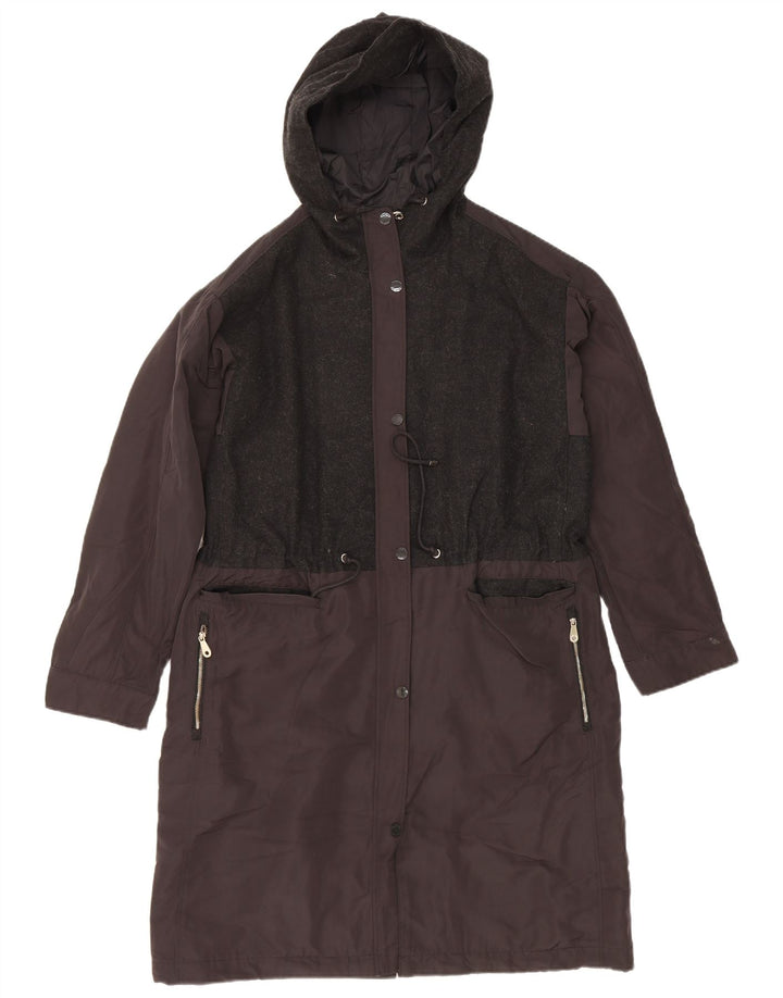 Massimo Dutti Abrigo Cortavientos para Mujer UK 44 Medio Azul Marino Colorblock