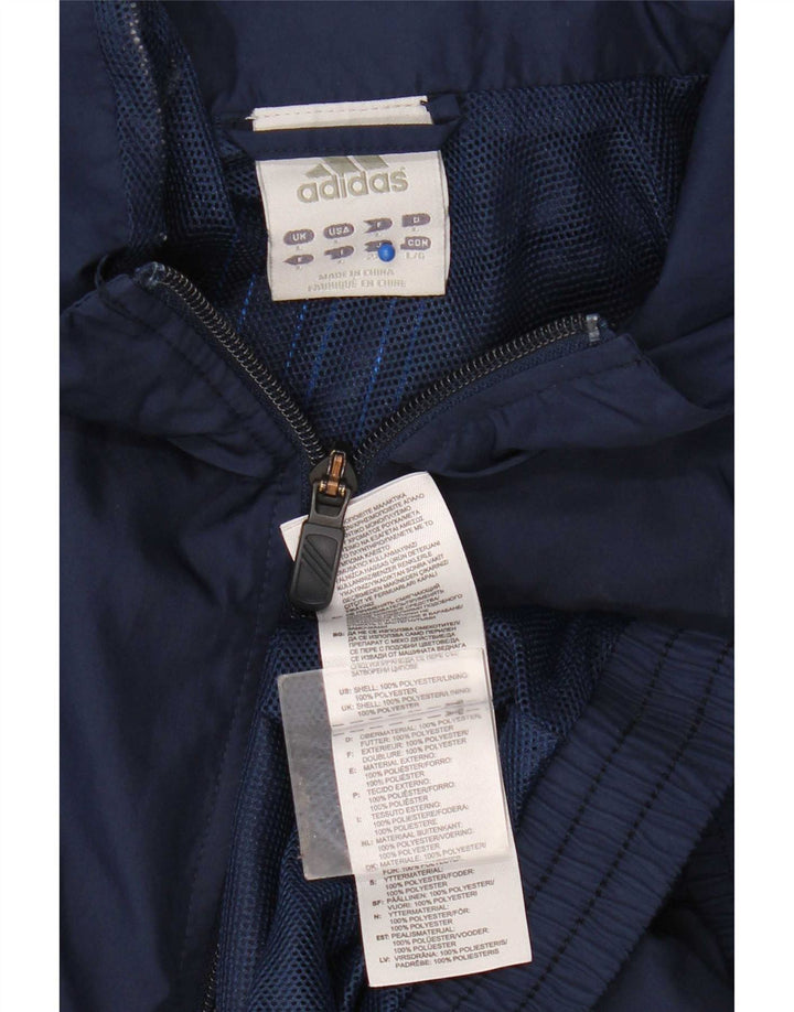 Chaqueta de chándal Adidas para hombre grande azul marino Poliéster