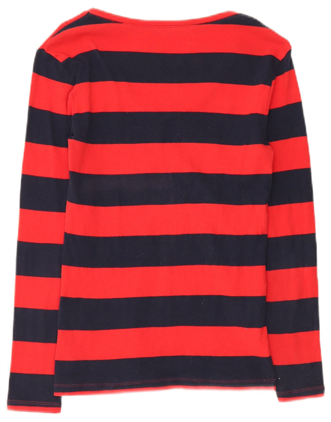 Tommy Hilfiger Top de mujer de manga larga UK 10 Small Red Stripe Cotton