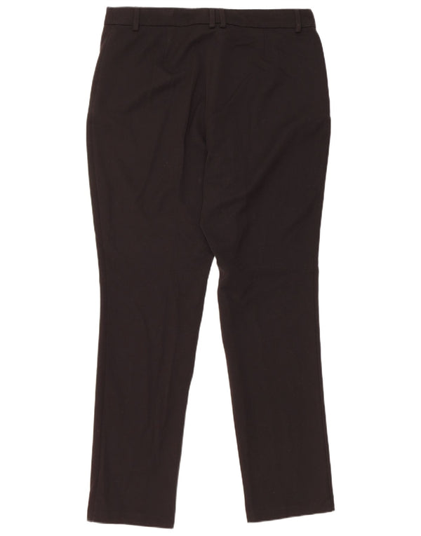 Marks & Spencer Pantalones informales ajustados para mujer W34 L31 Poliéster negro