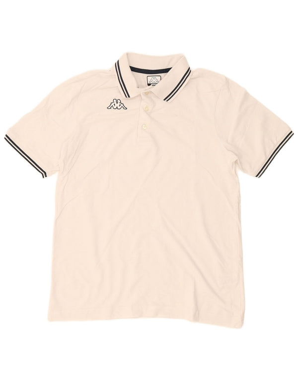 KAPPA Polo Hombre Algodón Blanco Mediano