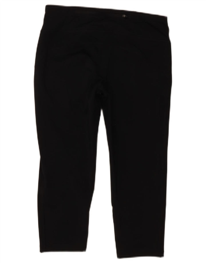 Nike Climalite Capri Leggings para mujer UK 10 Pequeño Poliéster negro