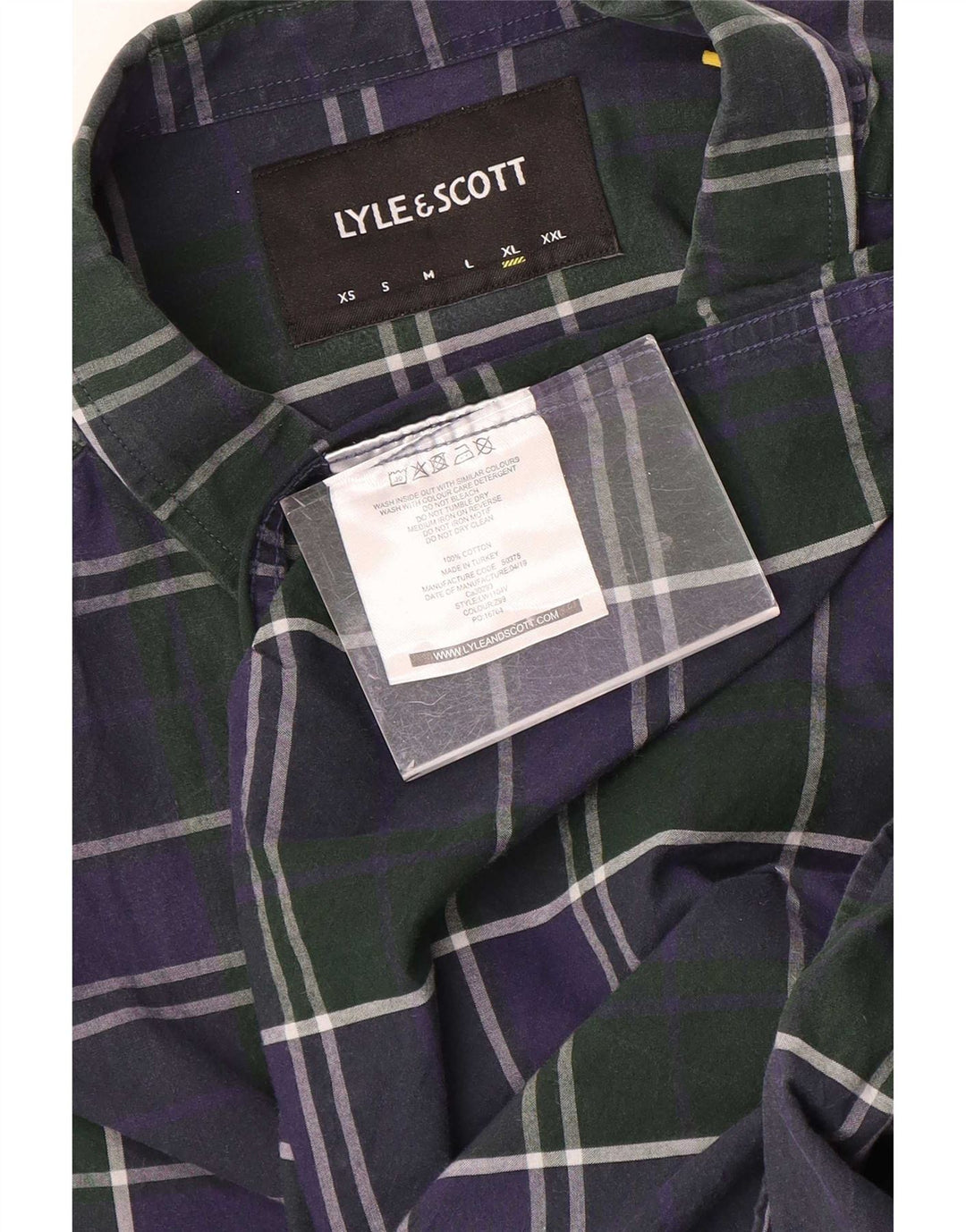 Lyle & Scott Mens Shirt XL Multicoloured Check Cotton