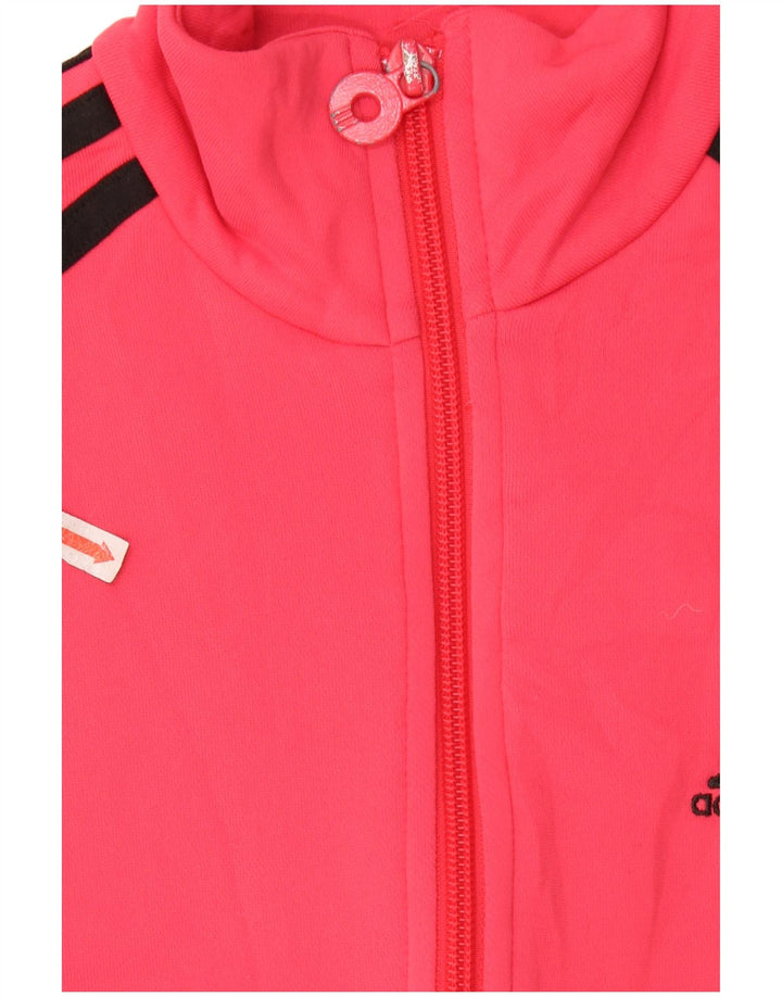 ADIDAS Chaqueta de chándal para mujer UK 10 Small Pink Poliéster