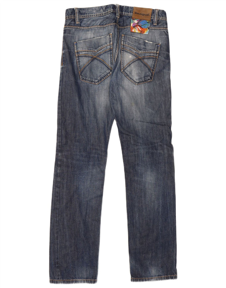 Vaqueros Desigual Hombre Rectos W30 L33 Algodón Azul