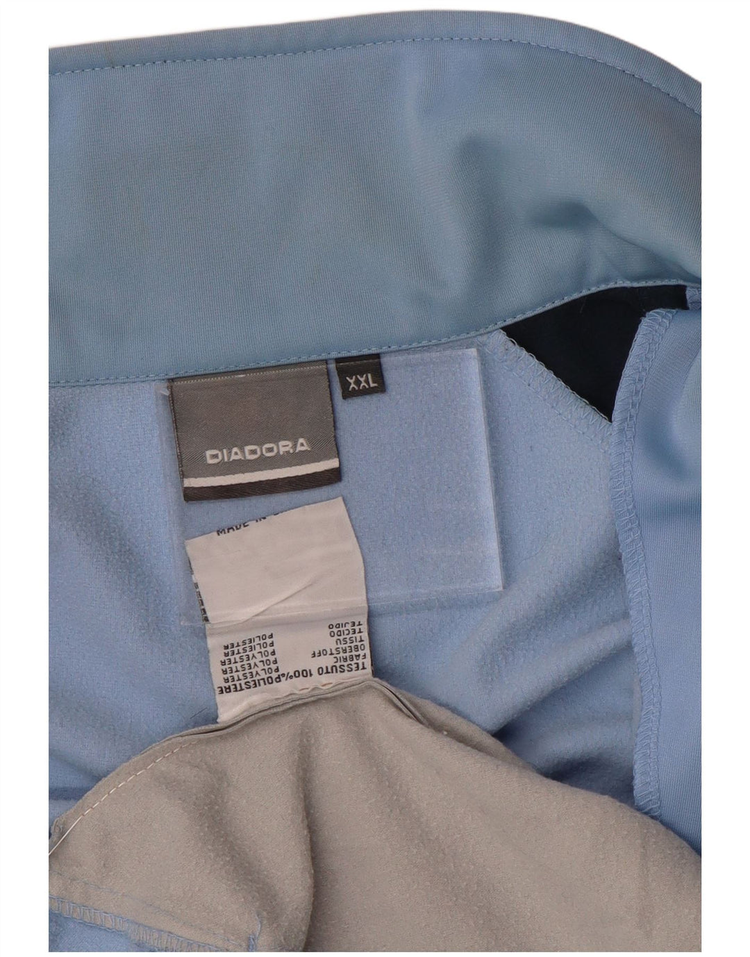 Diadora Hombre Chándal Top Chaqueta 2XL Azul Colorblock Poliéster