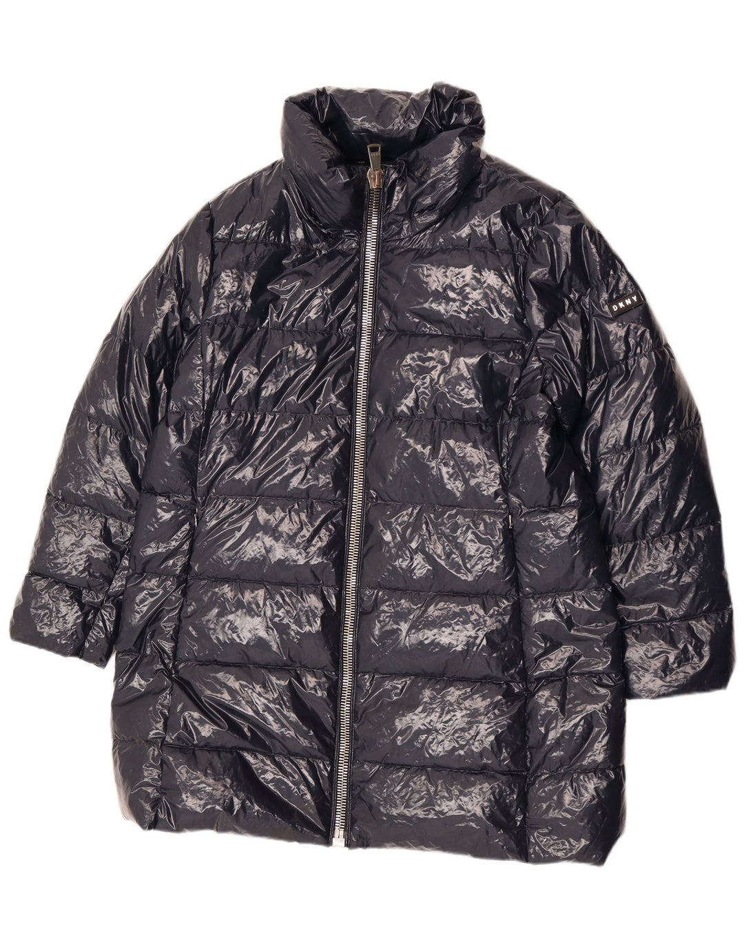 Dkny Abrigo acolchado para mujer UK 40 XL Nylon azul marino