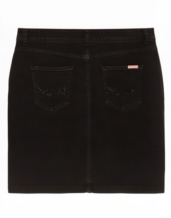 Marks & Spencer Falda vaquera para mujer UK 46 Large W36 Algodón negro