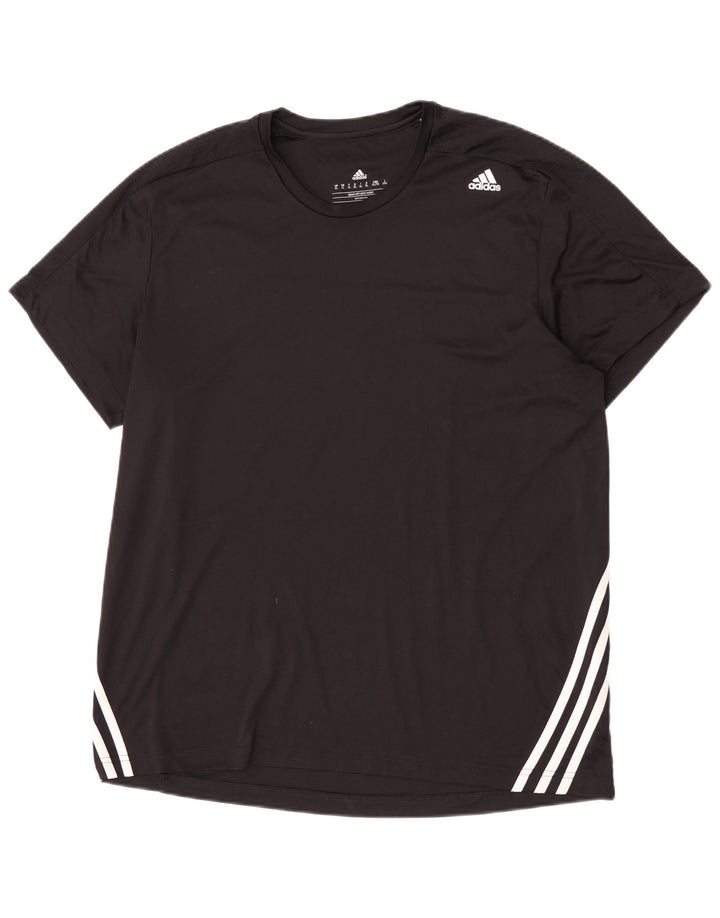 Adidas Hombre Climalite Camiseta Top XL Negro Poliéster