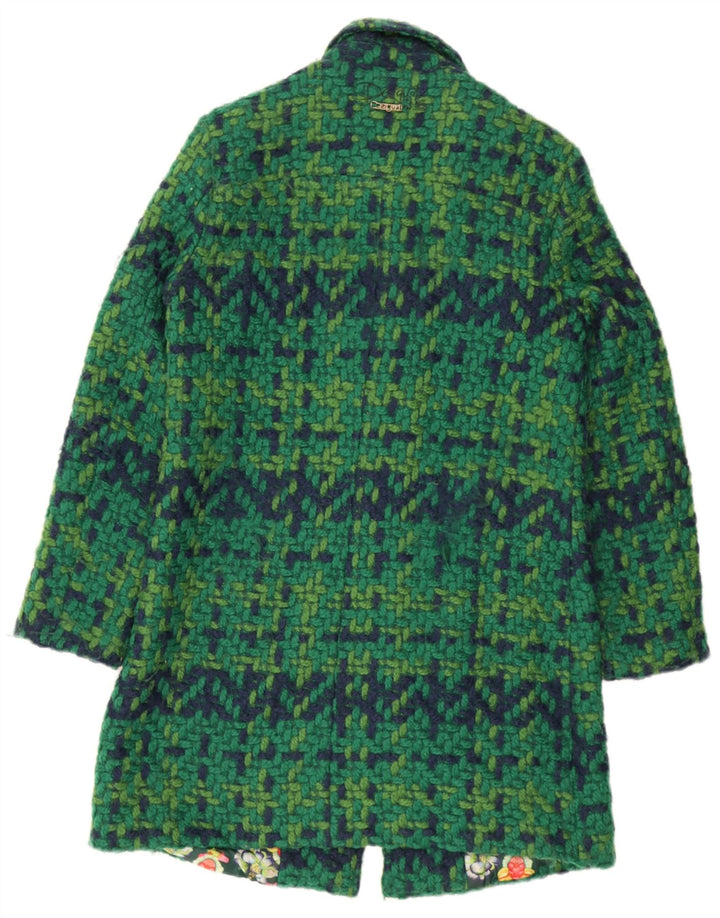 Abrigo Desigual para mujer EU 42 Large Green Check