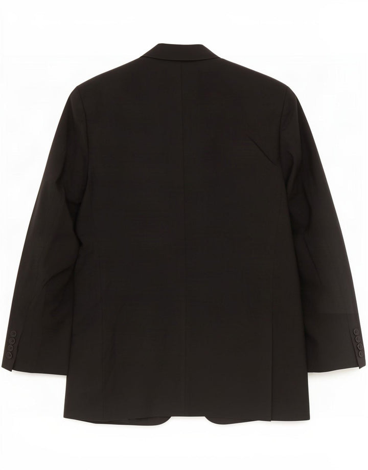 Marks & Spencer Chaqueta tipo blazer con 2 botones para hombre UK 44 XL Poliéster negro