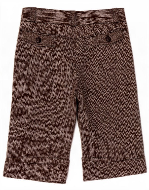 Ted Baker Bermudas para mujer Talla 1 XS W30 Marrón Herringbone Classic