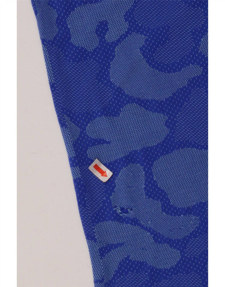 NIKE Camiseta Dri Fit para Mujer UK 10 Small Blue Camuflaje