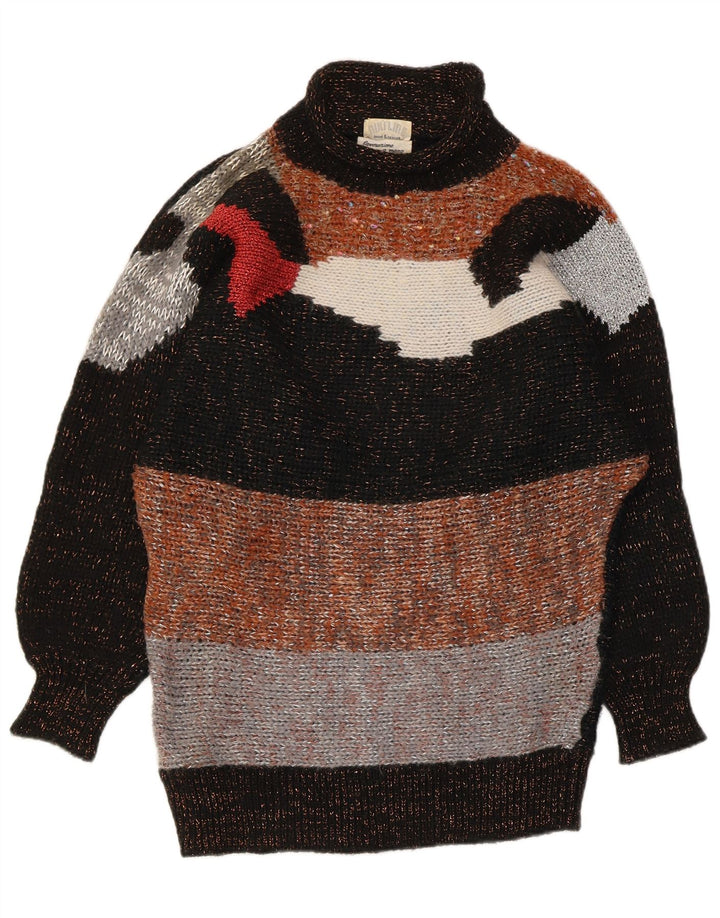 Niki Line - Jersey con cuello vuelto para mujer, talla 40, talla grande, multicolor